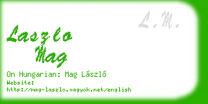 laszlo mag business card
