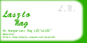 laszlo mag business card